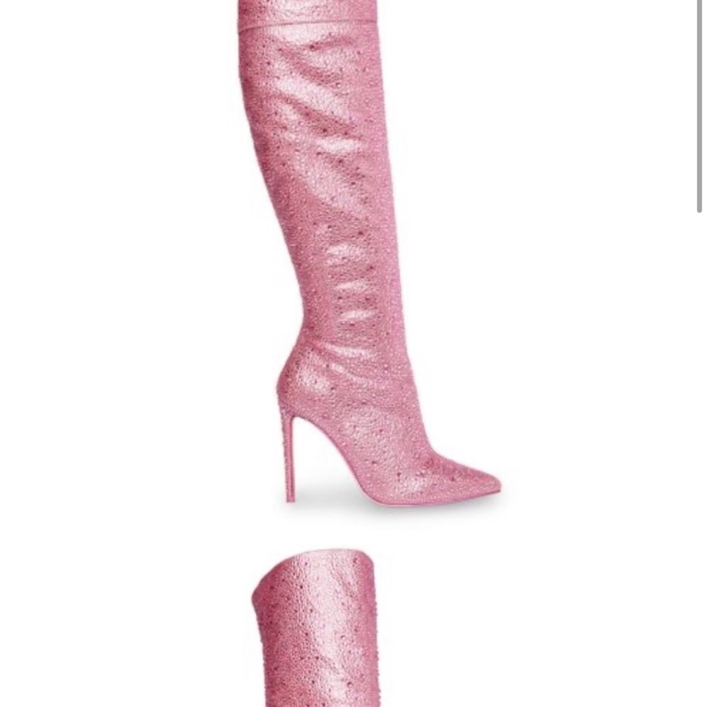 Steve Madden Pink Over-the-Knee Boots Stiletto